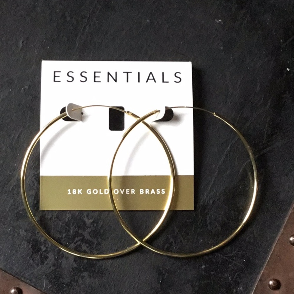 NWT Huge Hoop Earrings